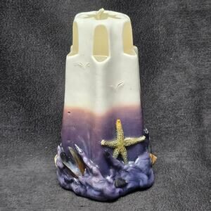 Hand Carved Ocean Life Sea Shell Aquatic Animal Designed Large Candle Rare